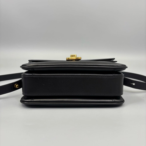 Balenciaga Small Lady Flap Bag Calfskin Black