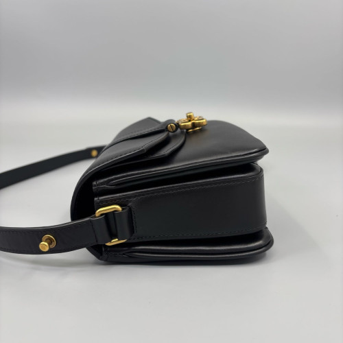 Balenciaga Small Lady Flap Bag Calfskin Black