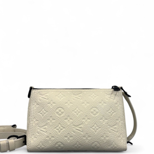 Louis Vuitton Triangle Messenger Monogram Empreinte White