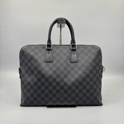 Louis Vuitton Briefcase Damier Graphite Black