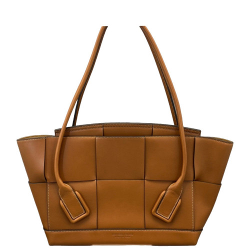 Bottega Veneta Medium Arco Intrecciato Nappa Tan