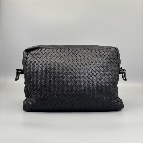Bottega Veneta Crossbody Bag Lambskin Intrecciato Nappa Black
