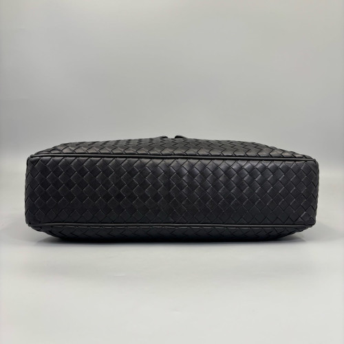 Bottega Veneta Crossbody Bag Lambskin Intrecciato Nappa Black