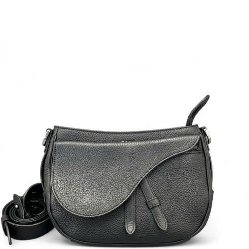 Dior Small Saddle Messenger Bag Calfskin Black
