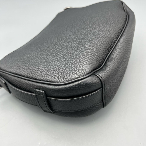 Dior Small Saddle Messenger Bag Calfskin Black