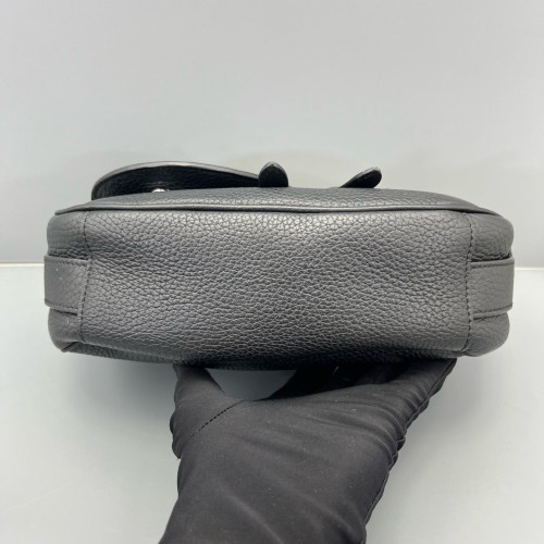 Dior Small Saddle Messenger Bag Calfskin Black