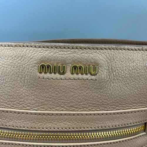 Miu Miu Bucket Calfskin Nude Pink