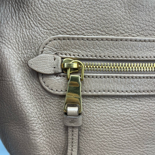 Miu Miu Bucket Calfskin Nude Pink