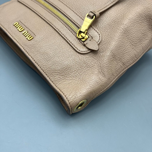 Miu Miu Bucket Calfskin Nude Pink