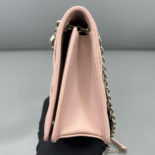 Miu Miu Crossbody Bag Crumpled Lambskin Pink