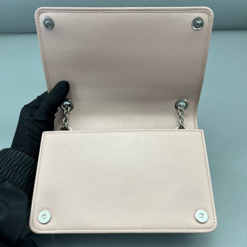 Miu Miu Crossbody Bag Crumpled Lambskin Pink