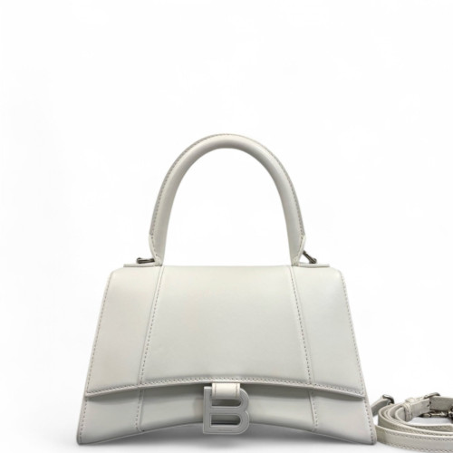 Balenciaga Hourglass Small Calfskin White