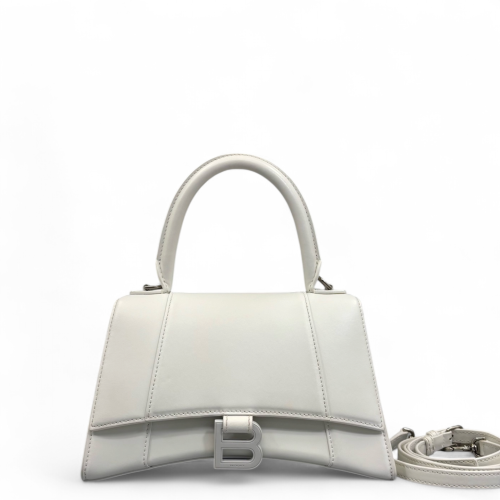 Balenciaga Hourglass Small Calfskin White