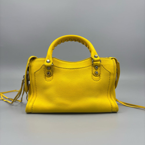 Balenciaga Mini City Grained Calfskin Yellow