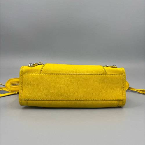 Balenciaga Mini City Grained Calfskin Yellow
