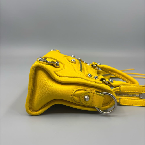 Balenciaga Mini City Grained Calfskin Yellow