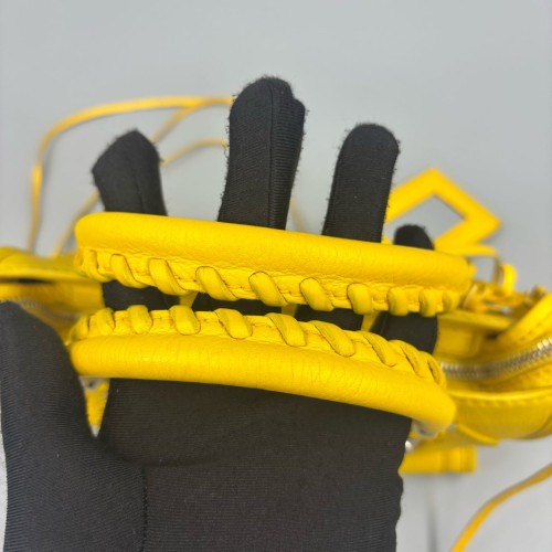 Balenciaga Mini City Grained Calfskin Yellow