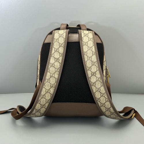 Gucci Web Small Ophidia Day Backpack GG Supreme Monogram Beige Ebony Beige Brown