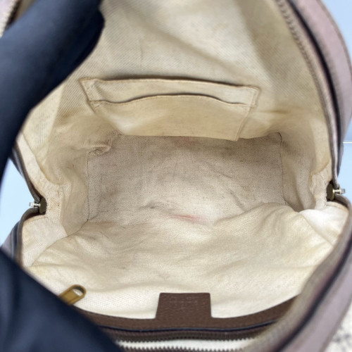 Gucci Web Small Ophidia Day Backpack GG Supreme Monogram Beige Ebony Beige Brown