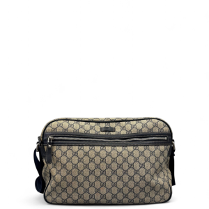 Gucci Messenger GG Supreme Monogram Beige Black