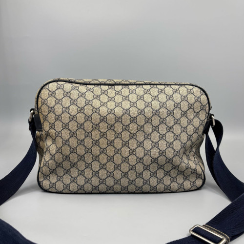Gucci Messenger GG Supreme Monogram Beige Black