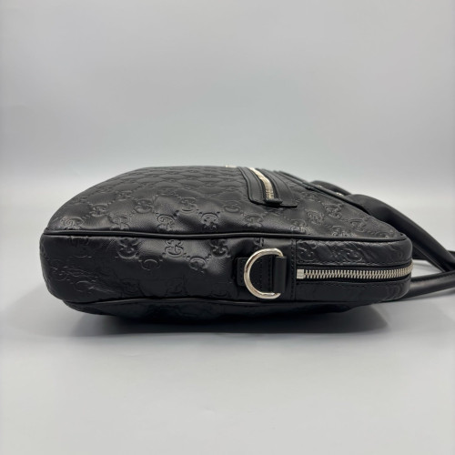 Gucci Briefcase Guccissima Black