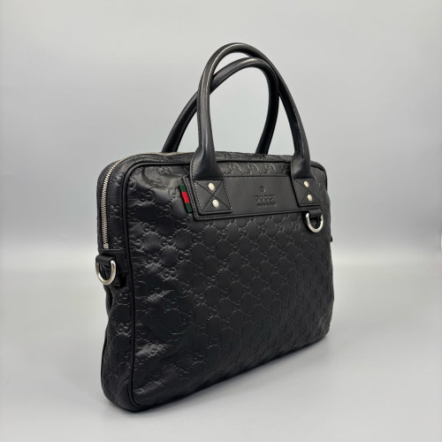 Gucci Briefcase Guccissima Black
