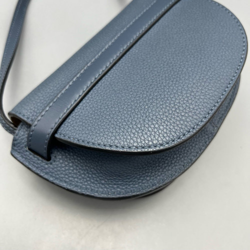 Loewe Mini Gate Grained Calfskin Blue