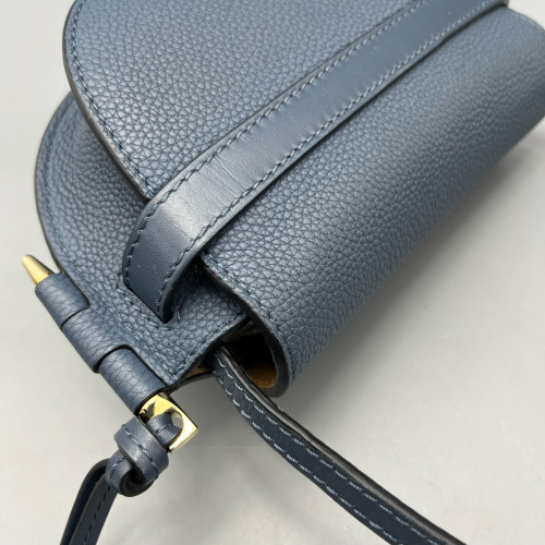 Loewe Mini Gate Grained Calfskin Blue