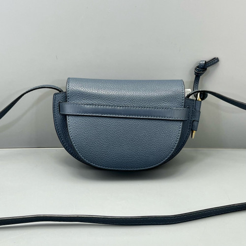 Loewe Mini Gate Grained Calfskin Blue