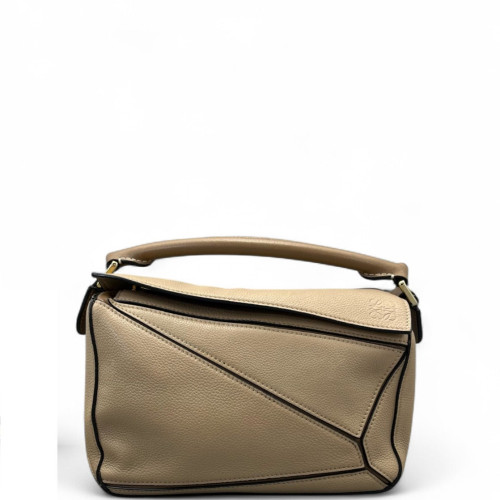 Loewe Small Puzzle Grained Calfskin Beige Sahara
