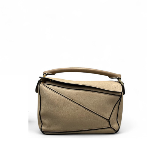Loewe Small Puzzle Grained Calfskin Beige Sahara