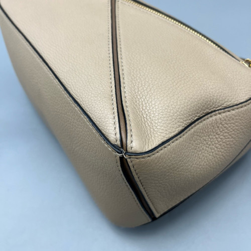Loewe Small Puzzle Grained Calfskin Beige Sahara