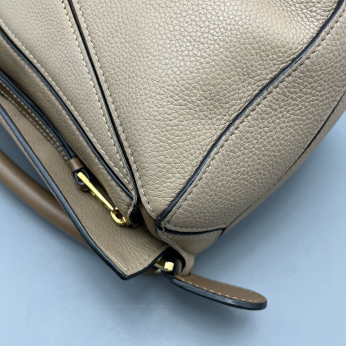 Loewe Small Puzzle Grained Calfskin Beige Sahara