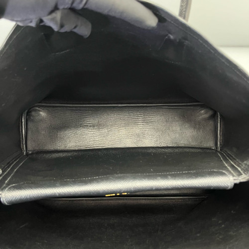 Prada Large Double Bag Saffiano Calfskin Black