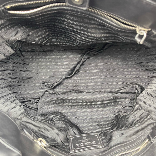 Prada Tote Bag Calfskin Black