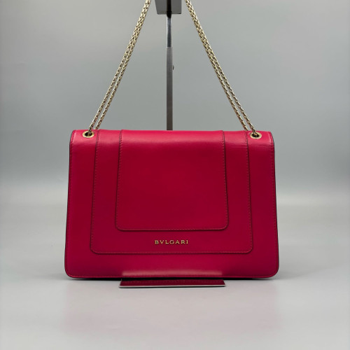 Bvlgari Large Serpenti Forever Shoulder Bag Calfskin Fuchsia