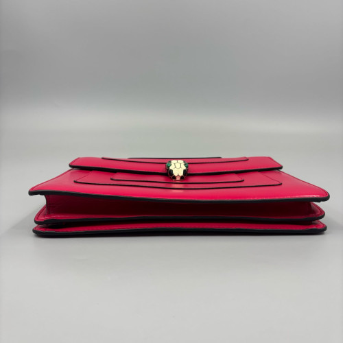 Bvlgari Large Serpenti Forever Shoulder Bag Calfskin Fuchsia