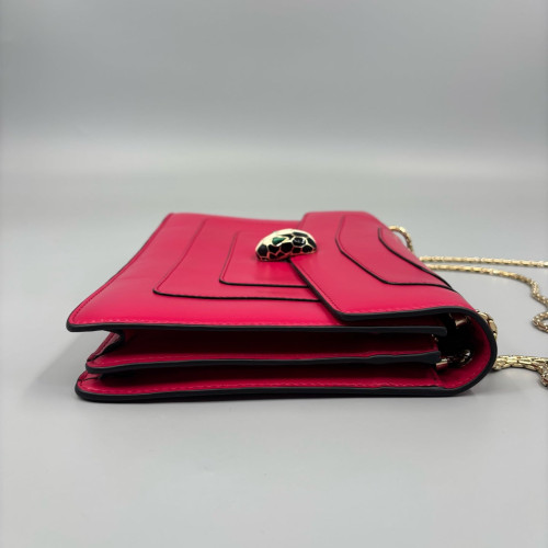 Bvlgari Large Serpenti Forever Shoulder Bag Calfskin Fuchsia