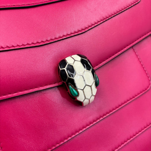 Bvlgari Large Serpenti Forever Shoulder Bag Calfskin Fuchsia