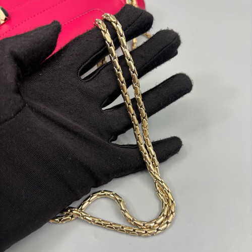 Bvlgari Large Serpenti Forever Shoulder Bag Calfskin Fuchsia