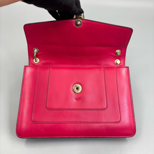 Bvlgari Large Serpenti Forever Shoulder Bag Calfskin Fuchsia