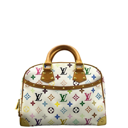 Louis Vuitton Trouville Handbag Monogram Multicolor White