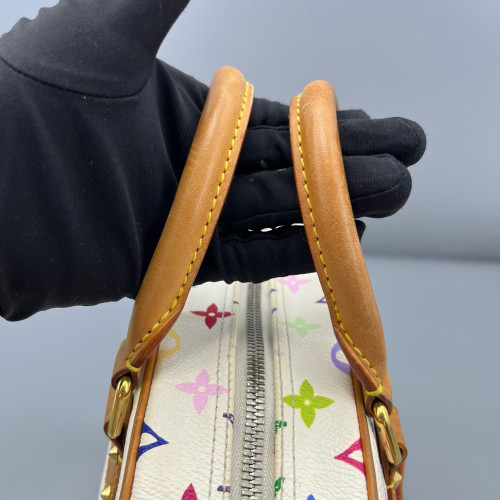 Louis Vuitton Trouville Handbag Monogram Multicolor White