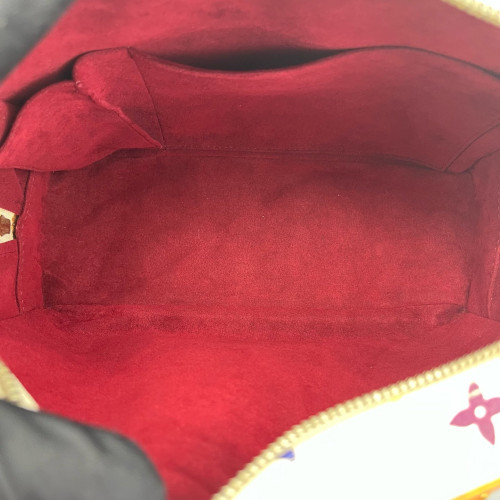 Louis Vuitton Trouville Handbag Monogram Multicolor White