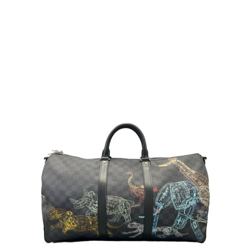 Louis Vuitton Keepall Bandouliere 50 Damier Graphite Black
