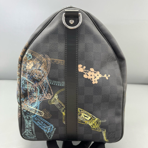 Louis Vuitton Keepall Bandouliere 50 Damier Graphite Black