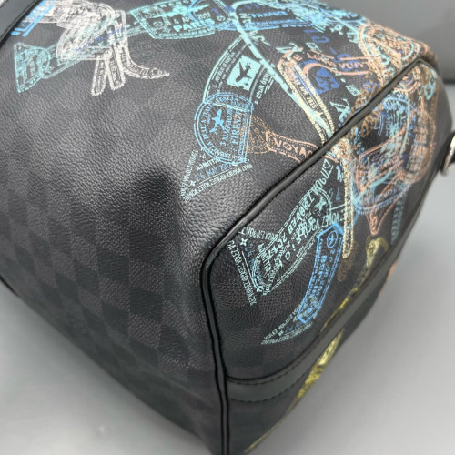 Louis Vuitton Keepall Bandouliere 50 Damier Graphite Black