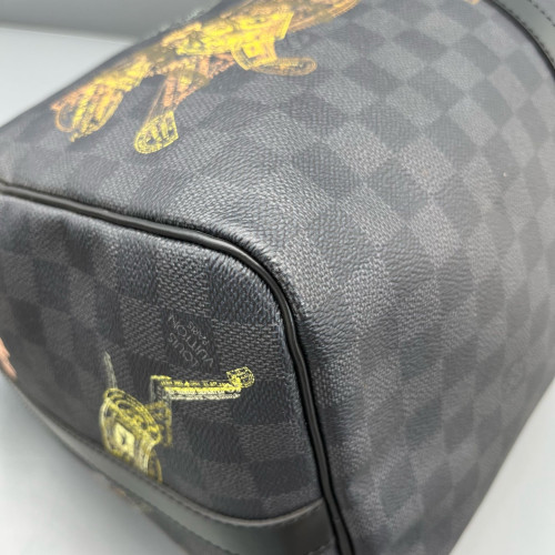 Louis Vuitton Keepall Bandouliere 50 Damier Graphite Black