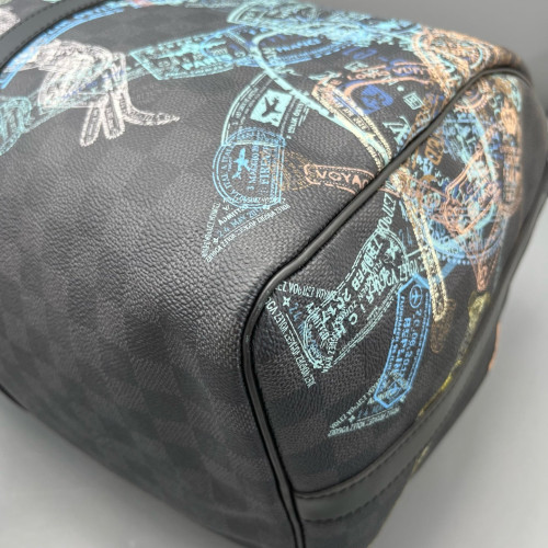 Louis Vuitton Keepall Bandouliere 50 Damier Graphite Black